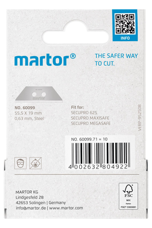 LAME TRAPÉZOÏDALE N° 60099 POS