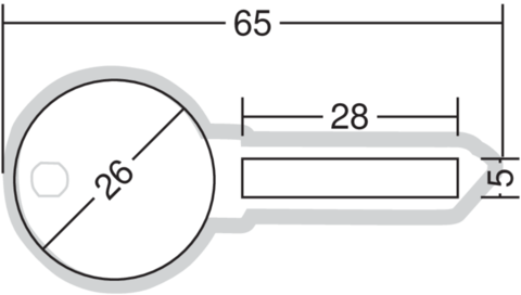 ARGENTAX KEY-SHAPED CUTTER