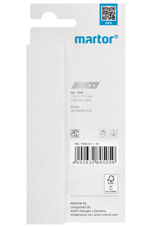 STYROPOR BLADE NO. 7940 POS