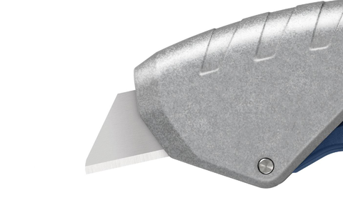 TRAPEZOID BLADE NO. 160099 is ideal for single-layer film and paper bags. Stronger materials with increased cutting resistance can also be cut quickly and safely. 2-times usuable blade.