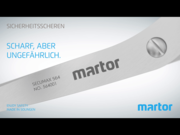 MARTOR Sicherheitsschere SECUPLUS 565 - Mit Drahtschneider Für Rechts- & Linkshänder