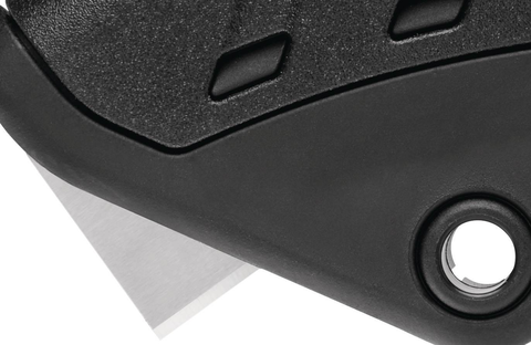 A particularly abrasion resistant plastic has been used for the SECUPRO MERAK. Nevertheless, it has a comfortable weight. Your cutting arm is protected from fatigue, and your safety knife from wear and tear.